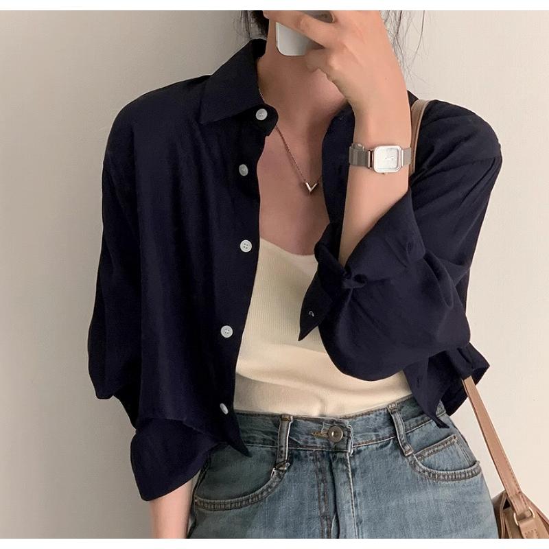 シャツ ブラウス レディース トップス ショート丈 クロップド丈 シャツ ブラウス レディース トップス ショート丈 クロップド丈