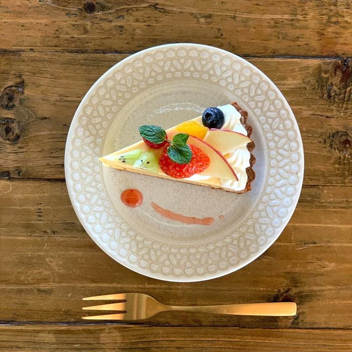 レース柄 リム ケーキ皿 取皿 17cm (4色セット)単品よりお買い得 食器