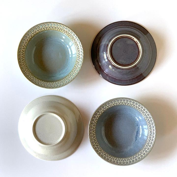 レース柄 シリアルボウル 17cm 4color スープ皿 深皿 フルーツ鉢 食器