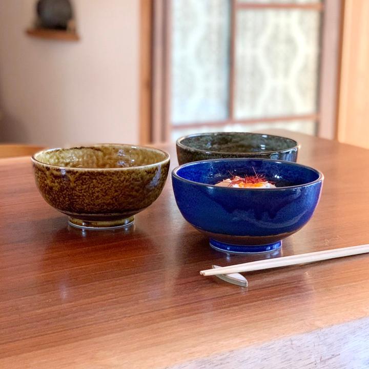 うどん鉢 どんぶり 3color(M) 17cm 窯変イラボ 和食器 伊羅保 丼ぶり