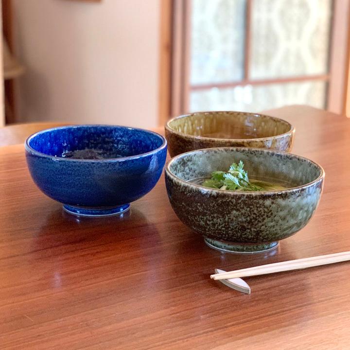 うどん鉢 どんぶり 3color (L) 19.5cm 窯変イラボ 和食器 伊羅保 丼