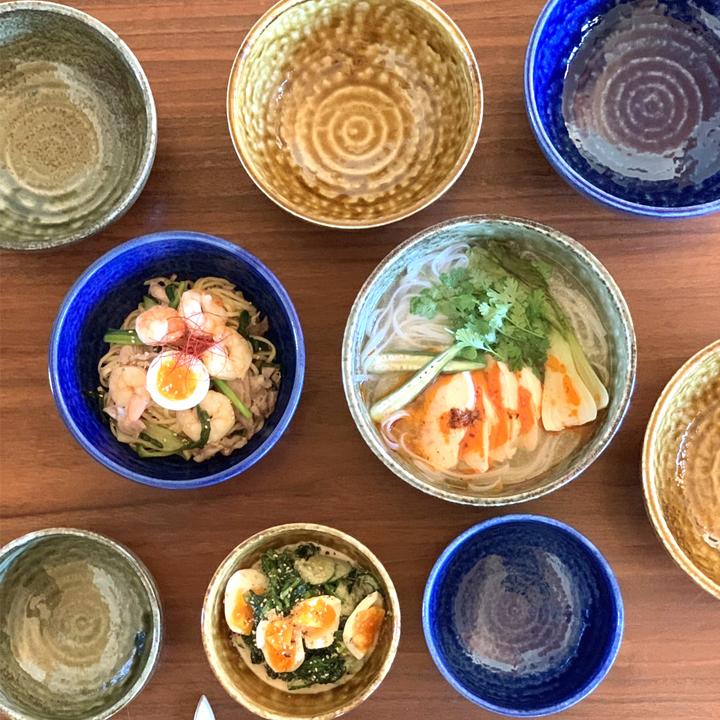 うどん鉢 どんぶり 3color (L) 19.5cm 窯変イラボ 和食器 伊羅保 丼
