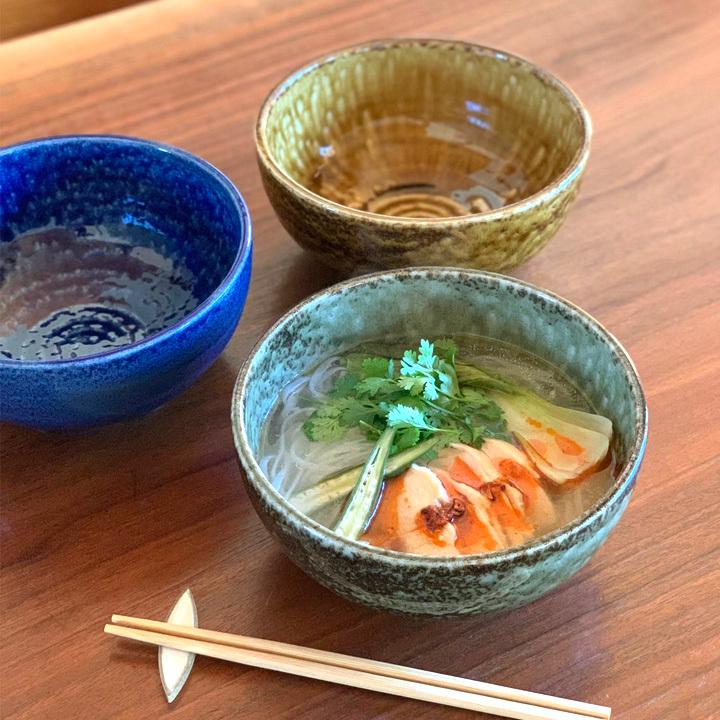 うどん鉢 どんぶり 3color (L) 19.5cm 窯変イラボ 和食器 伊羅保 丼