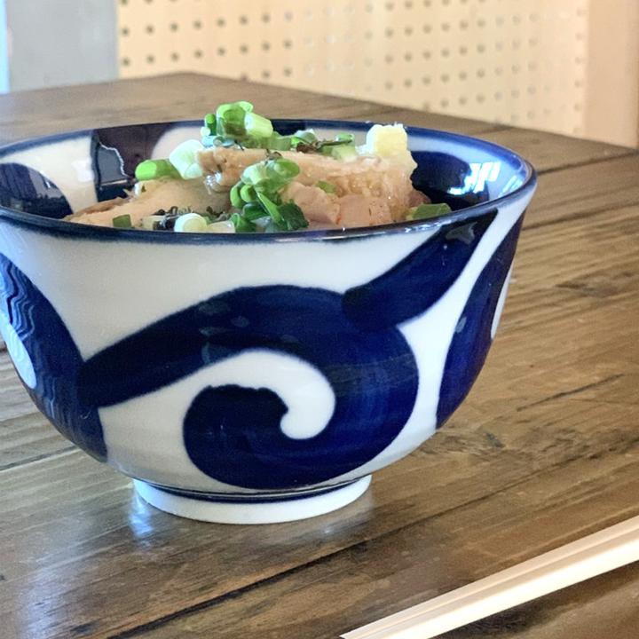 唐草 染付 和食器 多用丼 麺鉢 うどん鉢 美濃焼 どんぶり 丼ぶり 食器 