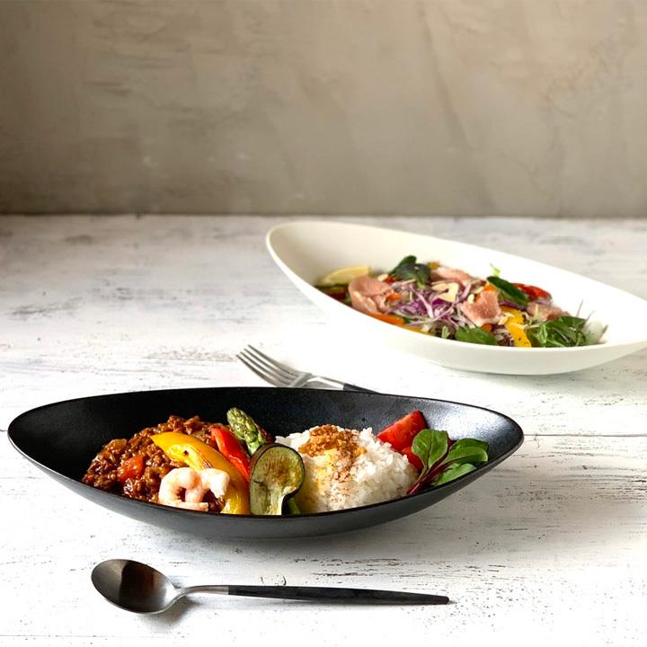 ナチュラルカラー カレーベーカー サラダ鉢 オーバルボウル 2color