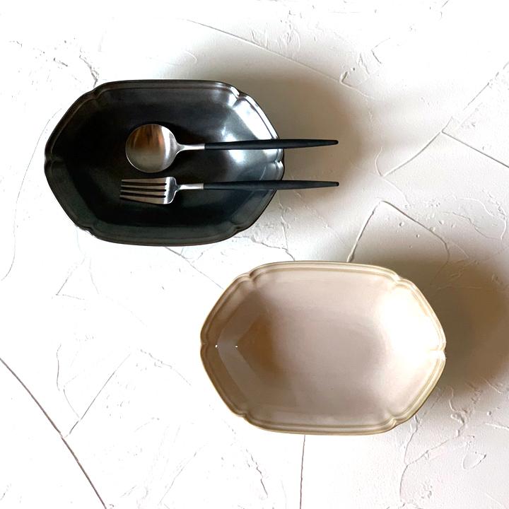 ティーク オーバルボウル 22.5cm 全2色 プレート 深皿 ボウル 楕円鉢