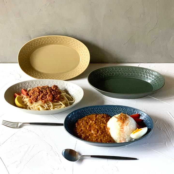印花 (20点セット) 単品よりお買い得 食器セット カレー皿 サラダ