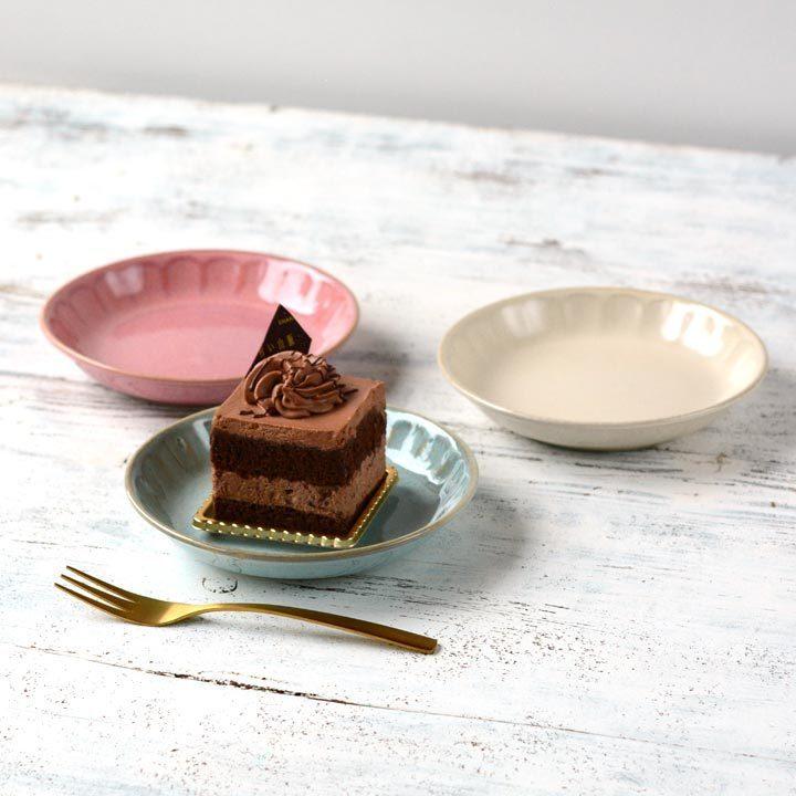 ケーキ皿 14.5cm フルート (3色セット) 単品よりお買い得 お皿 ケーキ皿 14.5cm フルート (3色セット) 単品よりお買い得 お皿