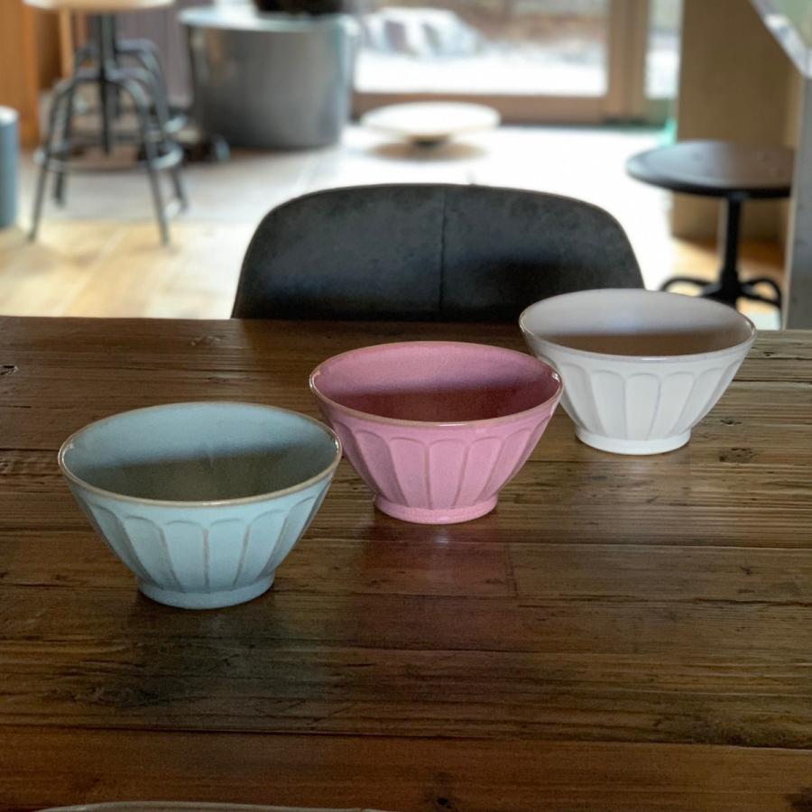 どんぶり フルート 3color アイボリー ピンク ターコイズ 茶碗 おしゃれ 茶わん 可愛い ラーメン鉢 うどん そば 丼 新生活 おうちごはん R1 窯元ロングアイランド 通販 Yahoo ショッピング