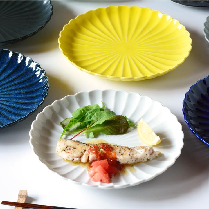 アウトレット セール 輪花 リンカ 花皿 22cm パスタ皿 カレー皿 ワン