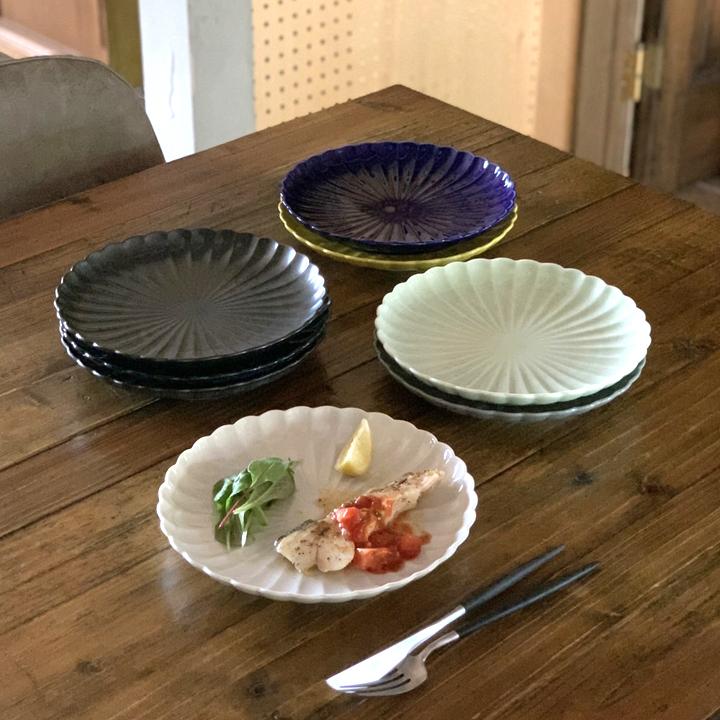 輪花 リンカ 花皿 22cm パスタ皿 カレー皿 ワンプレート 食器 和モダン