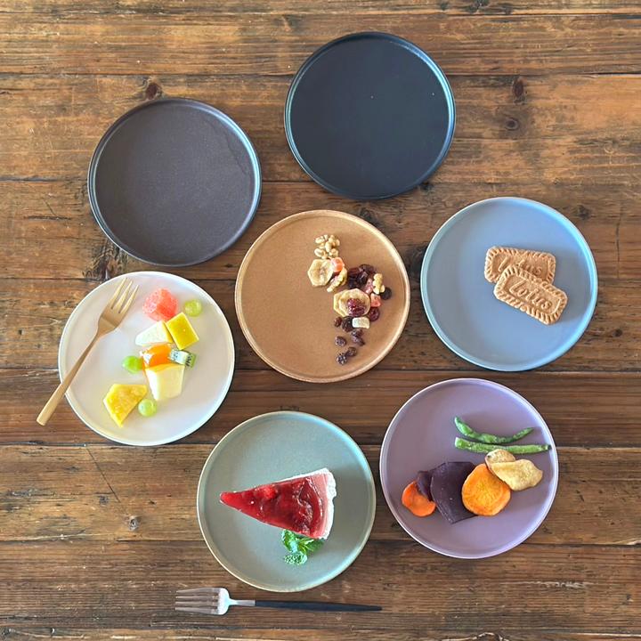 食器 おしゃれ フラット ケーキ皿 プレート 小 16cm 7color 小皿 取皿