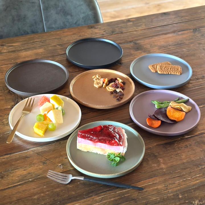 食器 おしゃれ フラット ケーキ皿 プレート 小 16cm 7color 小皿 取皿