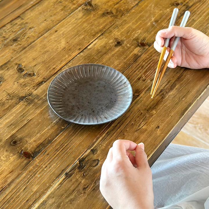 しのぎ彫り 取皿 5寸 15cm 6color 取り皿 丸皿 おしゃれ しのぎ 5寸皿