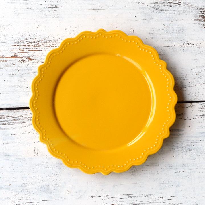 パスタ皿 サラダ皿 ドット レリーフ リム花プレート 23cm 丸皿 お皿 おしゃれ 洋食器 大皿 ディナープレート ワンプレート 盛り皿 主菜皿 皿 食器 カフェ食器 R97 窯元ロングアイランド 通販 Yahoo ショッピング