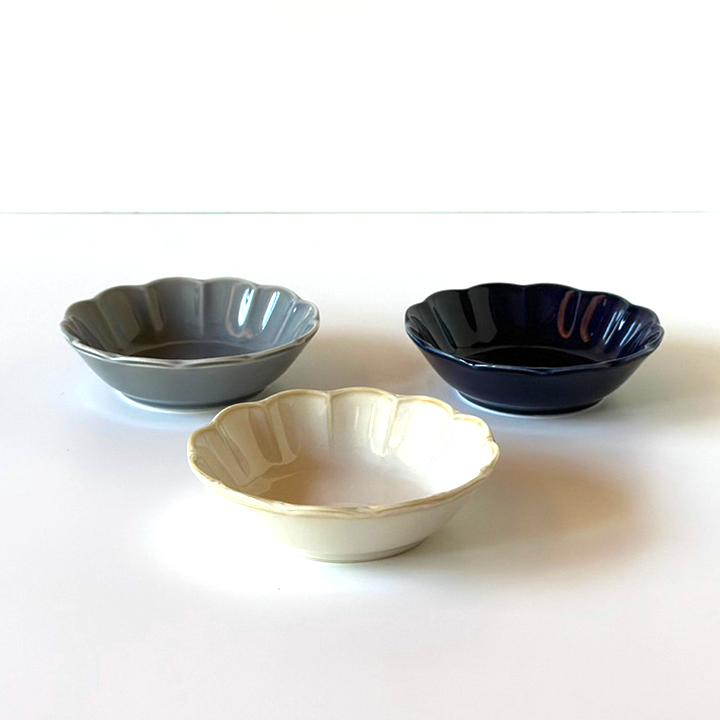 flower Vintage 小鉢 全3color 菊型 取り皿 おしゃれ お皿 皿 食器