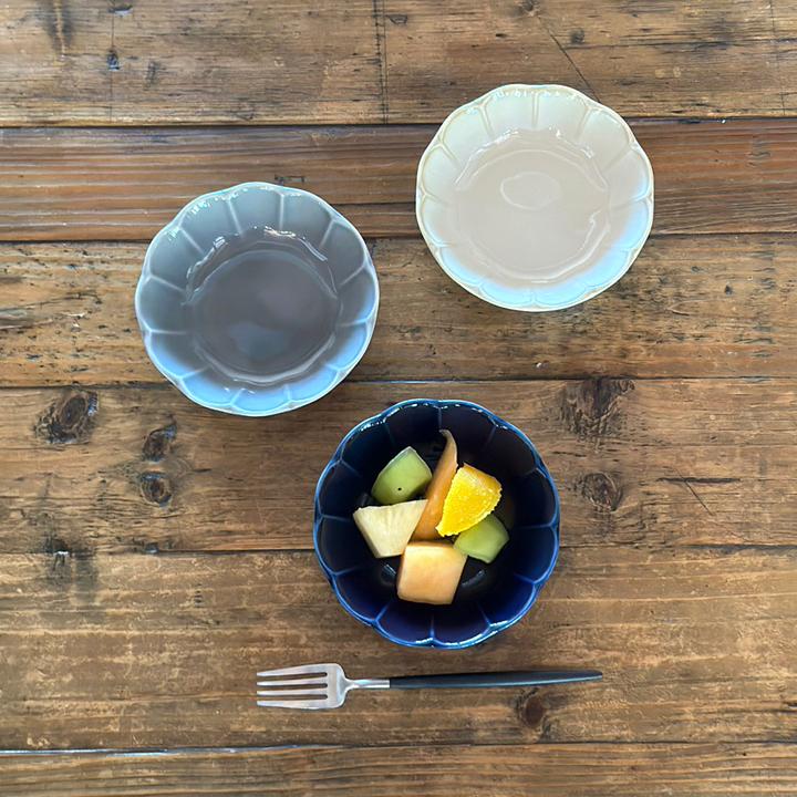 flower Vintage 小鉢 全3color 菊型 取り皿 おしゃれ お皿 皿 食器