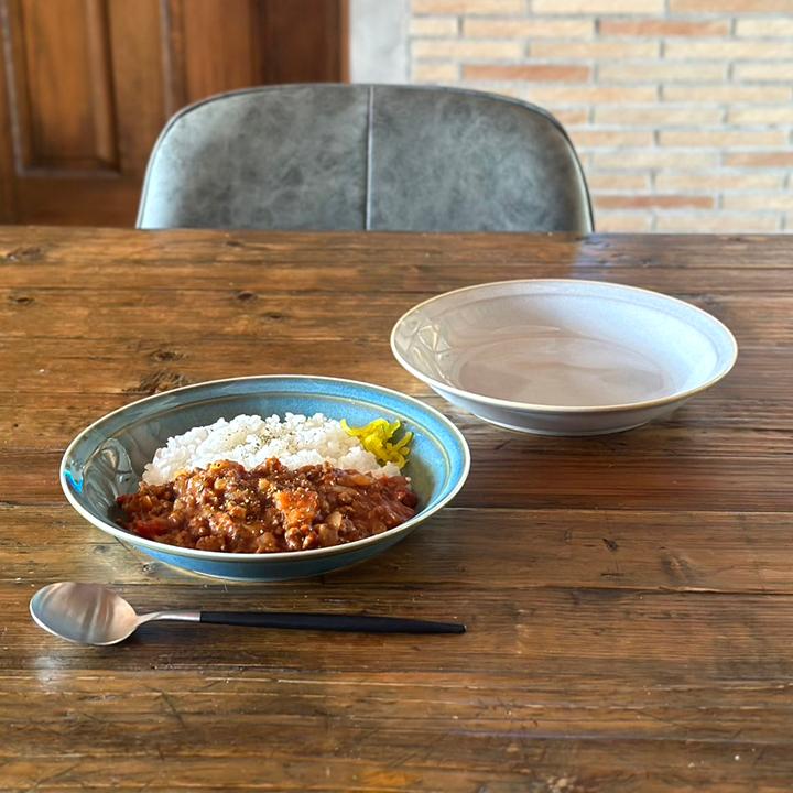 食器 和食器 カレー皿 22cm パスタ サラダ おしゃれ お皿 皿 プレート