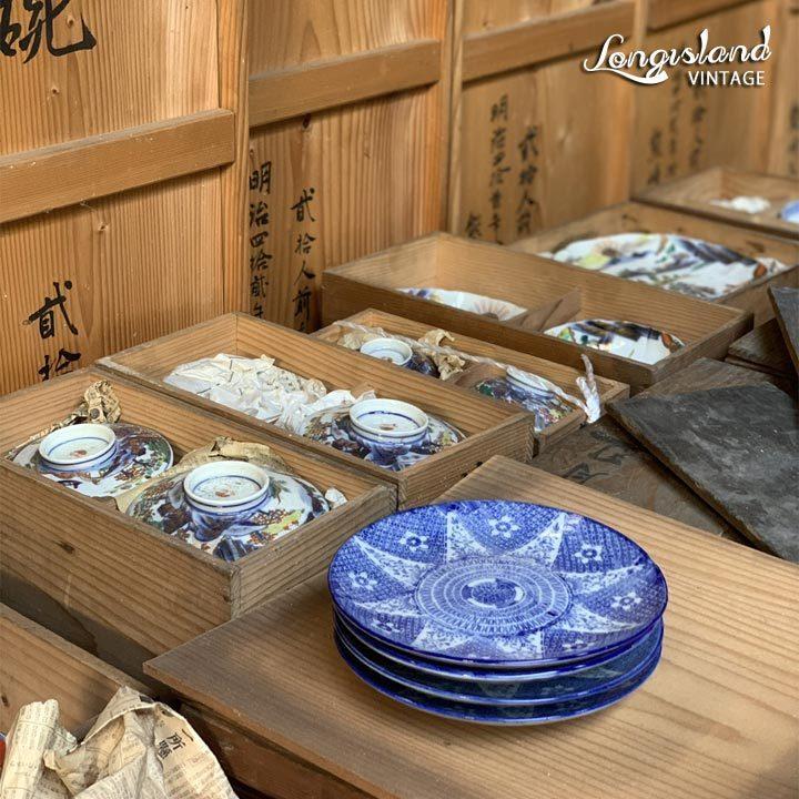 併せて購入割引き有ります！ビンテージ50s は手描き皿　USA ４枚セット 併せて購入割引き有ります！ビンテージ50s は手描き皿 USA 4枚セット