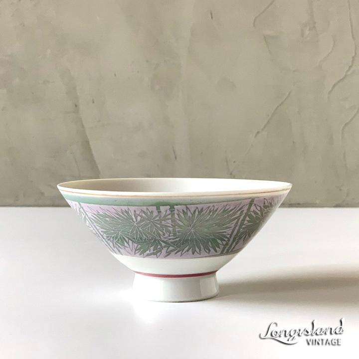 在庫限り 数量限定 色絵 描き 銅版 古物 ビンテージ お茶碗
