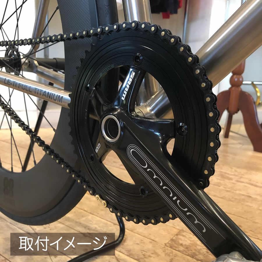 自転車　ピスト　フレーム+クランク+チェーン 楽天市場】ピスト用 クランク BCD130/48T 165mm/170mm チェーン