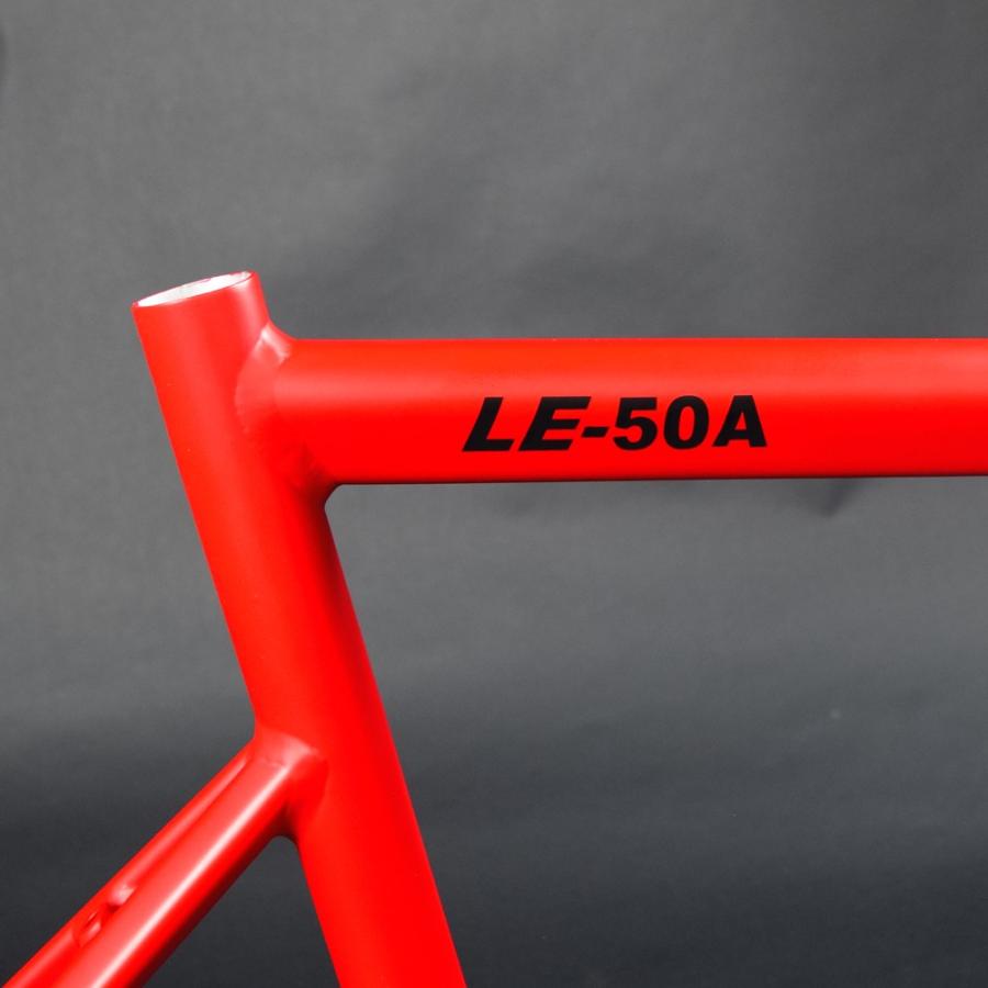 LE-50A matte vermilion red | アルミフレーム ハーフカーボンフォーク