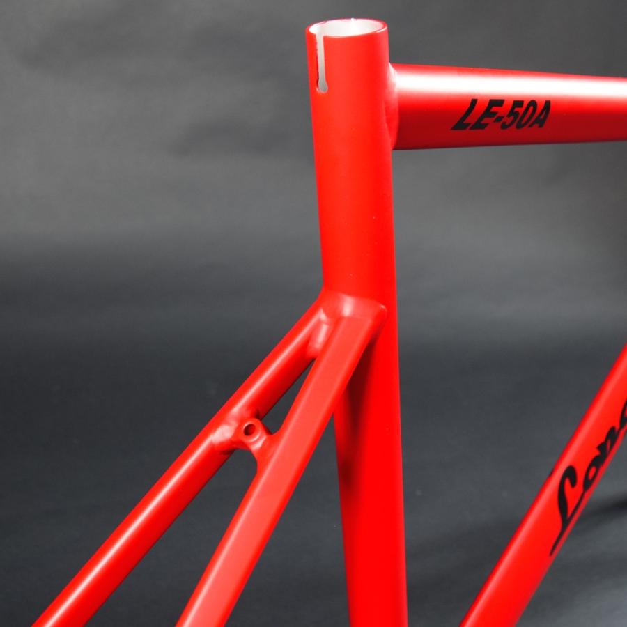 LE-50A matte vermilion red | アルミフレーム ハーフカーボンフォーク