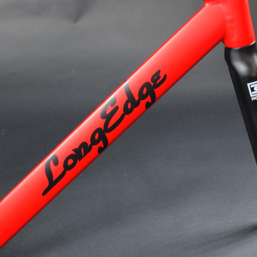 LE-50A matte vermilion red | アルミフレーム ハーフカーボンフォーク