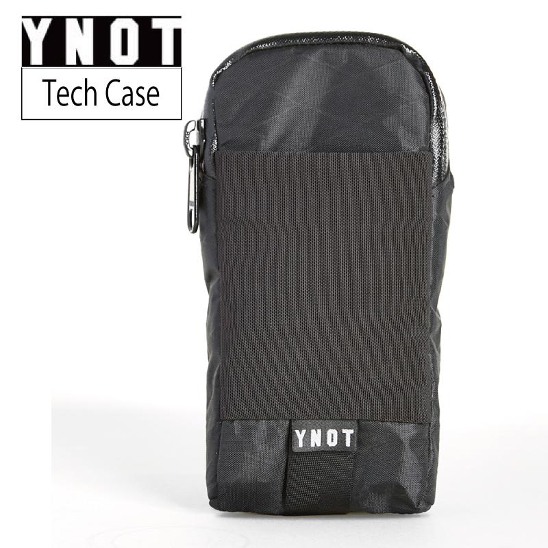 YNOT Tech Case Black XPAC | ワイノット スマホケース スマホポーチ 小物入れ バックパック メッセンジャー メール ...