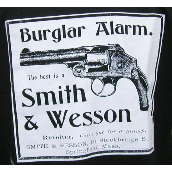 SMITH AND WESSON Tシャツ Burglar Alarm ブラック U.S.L｜longhorn｜03