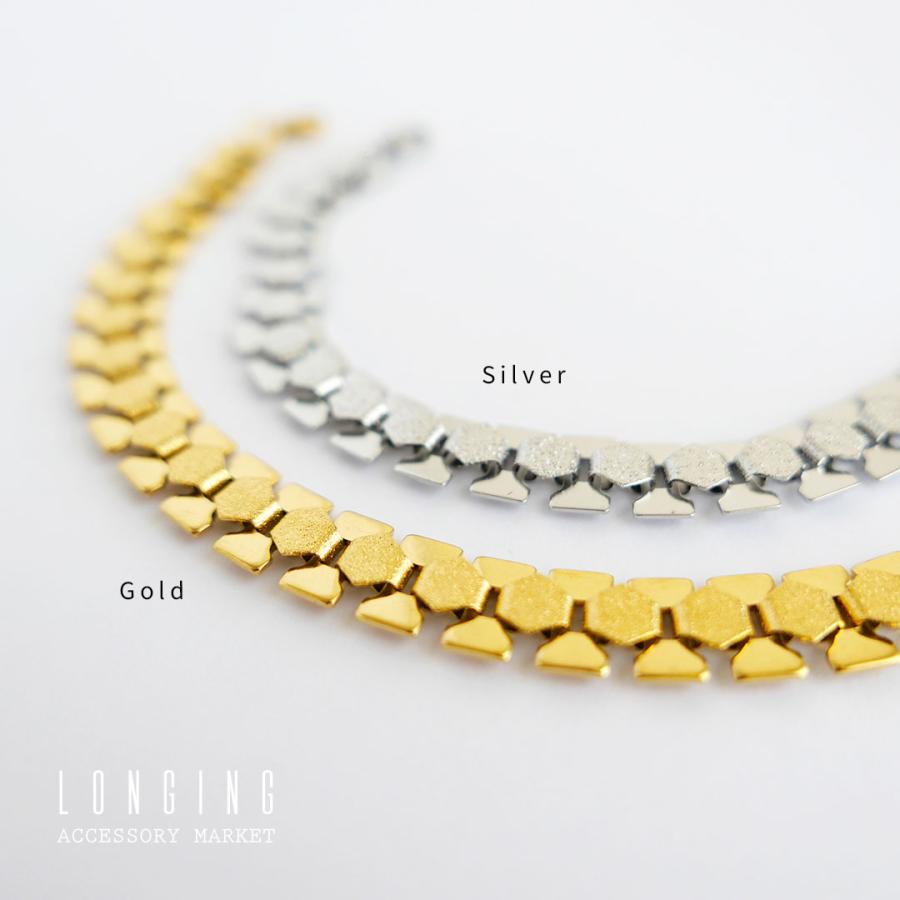 ブレスレット ステンレス レディース ゴールド シルバー チェーン 16+5cm 18Kコーティング 金属アレルギー対応 Stainless |  | 01