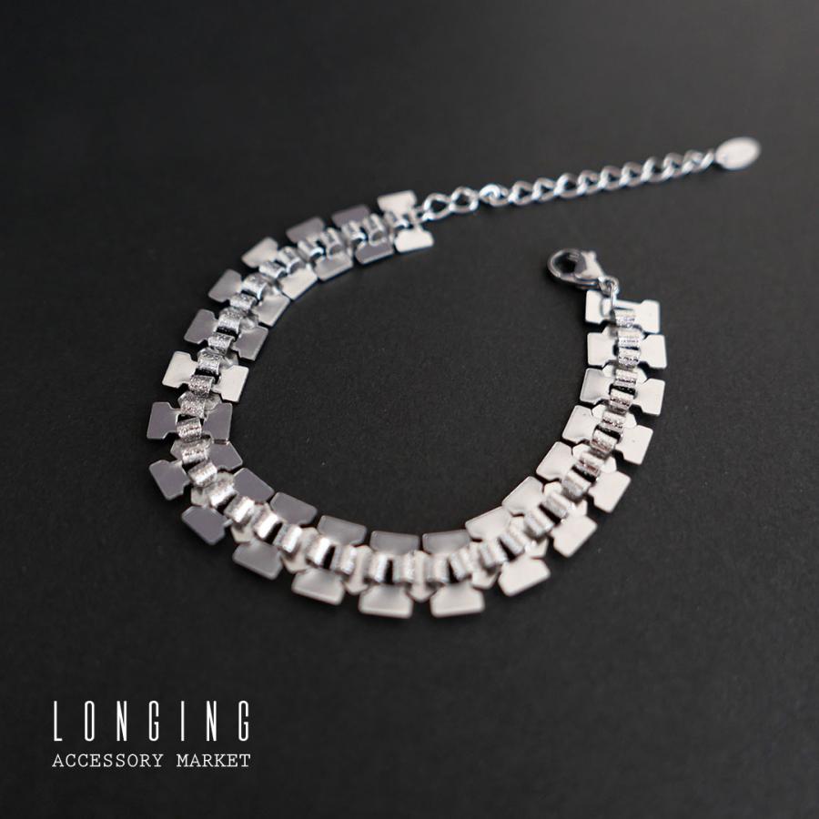 ブレスレット ステンレス レディース ゴールド シルバー チェーン 16+5cm 18Kコーティング 金属アレルギー対応 Stainless |  | 05