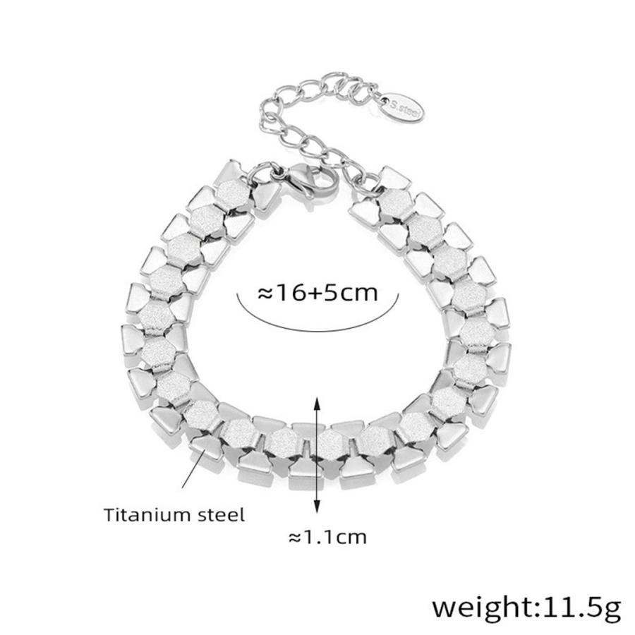 ブレスレット ステンレス レディース ゴールド シルバー チェーン 16+5cm 18Kコーティング 金属アレルギー対応 Stainless |  | 08