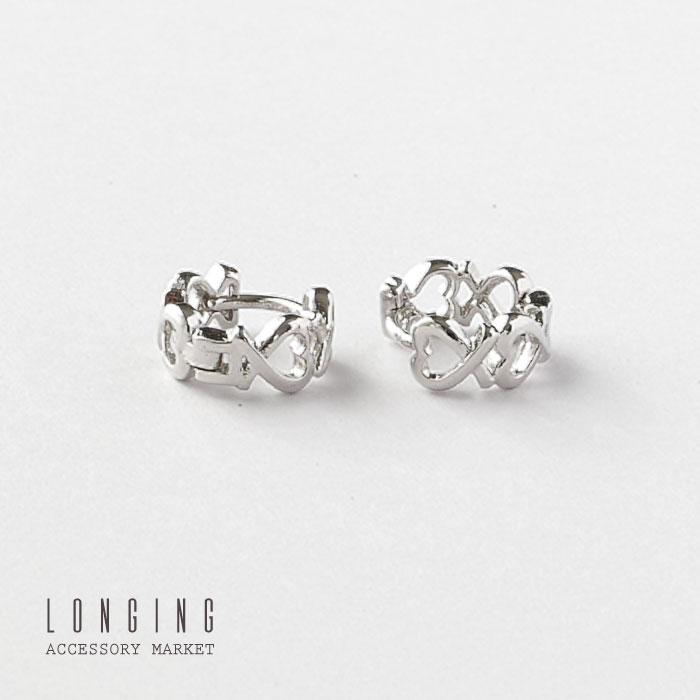 ピアス レディース ゴールド シルバー ハート プラチナコーティング ゴールドコーティング |  | 02