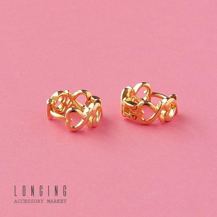 ピアス レディース ゴールド シルバー ハート プラチナコーティング ゴールドコーティング |  | 06