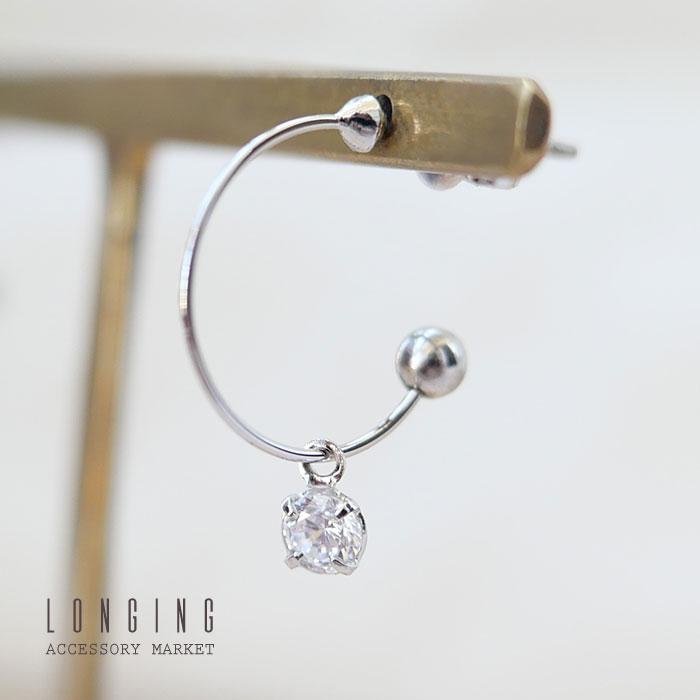 フープピアス ピアス レディース ゴールド シルバー キュービックジルコニア |  | 07