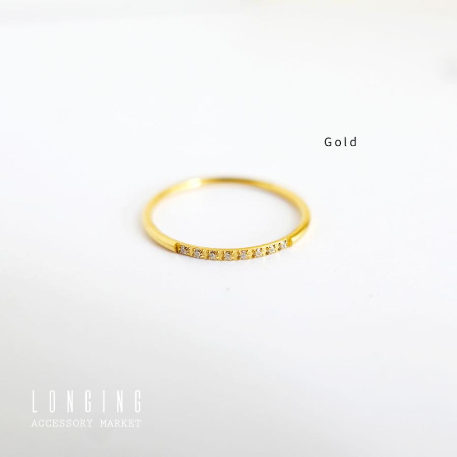 リング 指輪 ステンレス レディース ジルコニア ゴールド シルバー 18Kコーティング 金属アレルギー対応 Stainless ステンレス製リング |  | 02