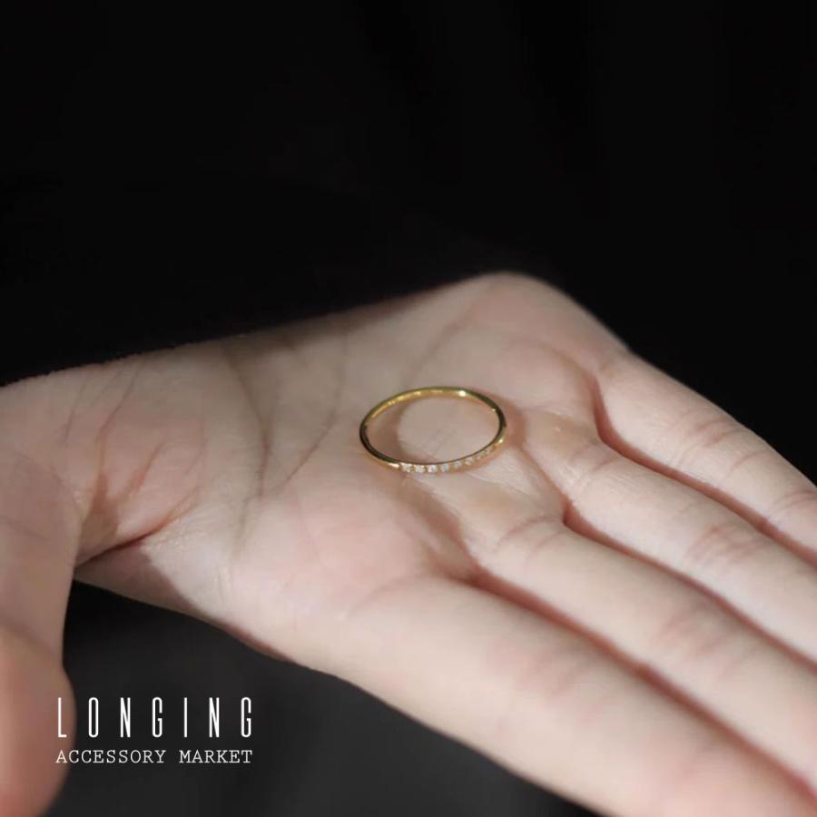 リング 指輪 ステンレス レディース ジルコニア ゴールド シルバー 18Kコーティング 金属アレルギー対応 Stainless ステンレス製リング |  | 08