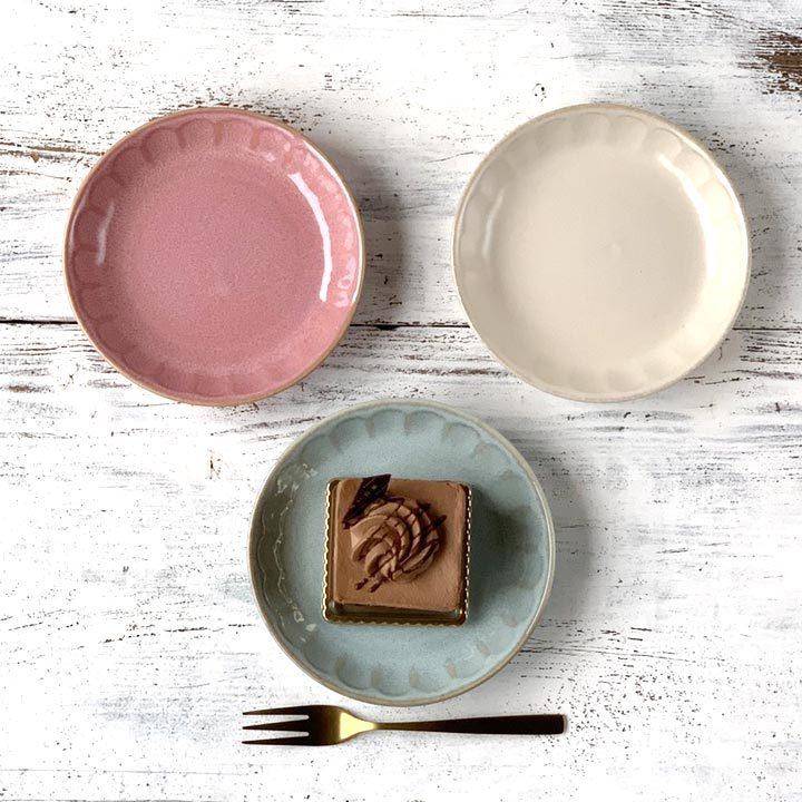 ケーキ皿 14.5cm フルート (3色セット) 単品よりお買い得 お皿