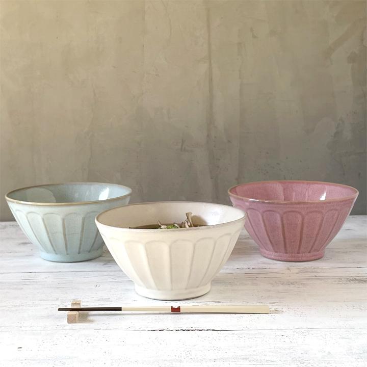 どんぶり フルート 3color 食器 器 おしゃれ 茶碗 茶わん ラーメン鉢