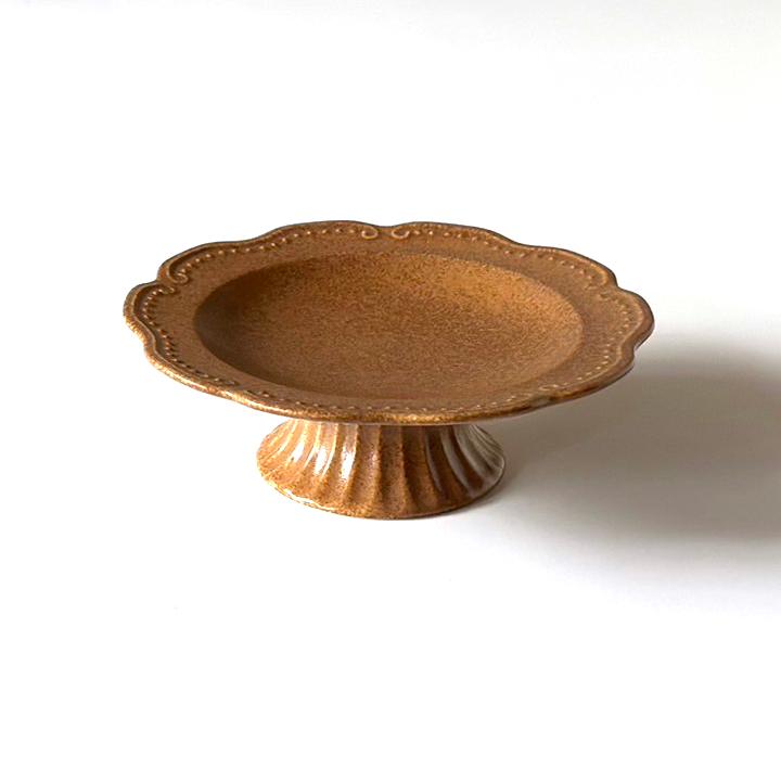 リーフ コンポート 5color デザート皿 おしゃれ 食器 高台皿 フルーツ