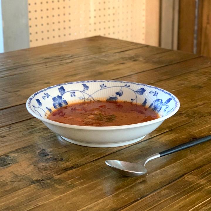 大幅にプライスダウン アウトレット セール ロイヤルブルー スープ皿 カレー皿 パスタ皿 サラダ盛皿 プレート 軽量陶器 洋食器 美濃焼 日本製 お皿 おしゃれ 食器 Coopedel Com