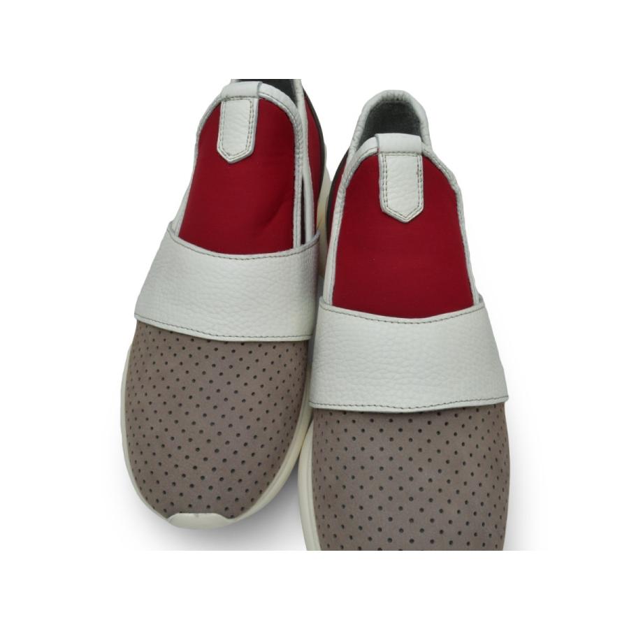 male INDUSTRY SLIP-ON SNEAKER BISON メンズ スリッポン スニーカー ローカット 白 灰色 赤 おしゃれ トルコ 本革｜longpshoe｜06