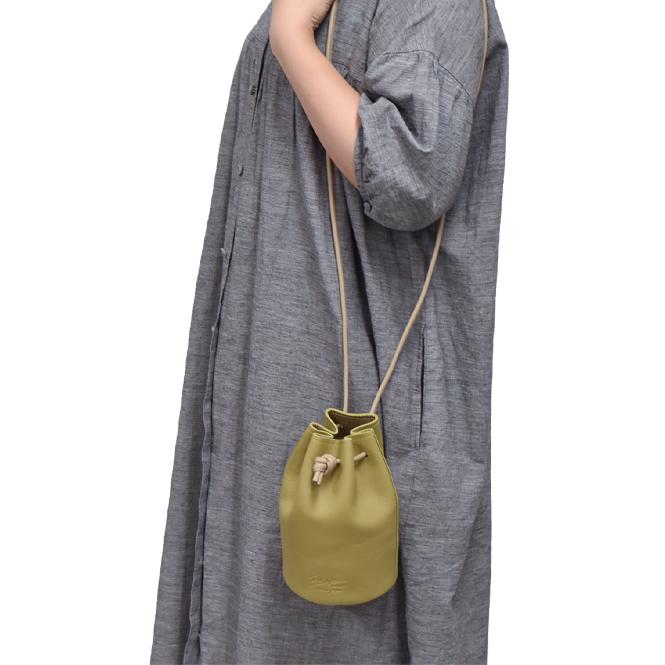 Recipe MARU BAG ショルダーバッグ ハンドバッグ レディース 2WAY 巾着 日本製 本革 レシピ | Recipe | 18