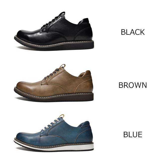 カジュアルシューズ メンズ ローカット 歩きやすい 履きやすい 疲れない 痛くない 黒 青 茶色 紐 ラウンドトゥ セミフォーマル ビジネスシューズ ビジカジ Mb 3608 Longpshoe 通販 Yahoo ショッピング