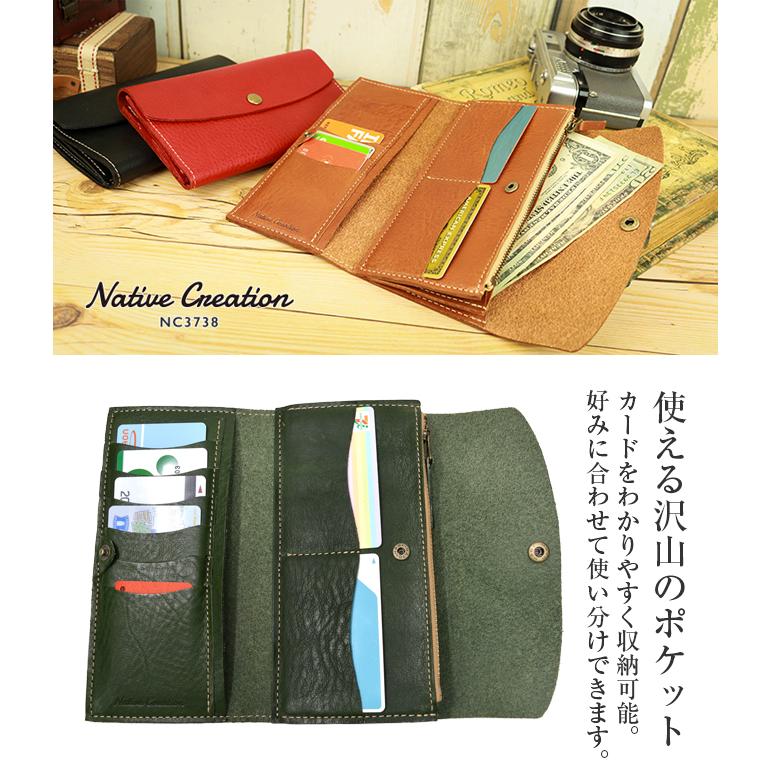 Native Creation native creation 栃木レザー 長財布 メンズ Native Creation native creation 栃木レザー 長財布 メンズ