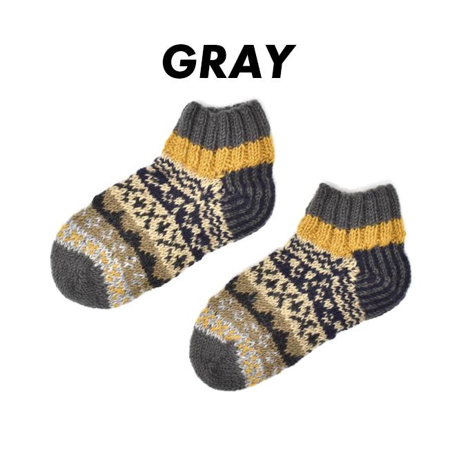 OMOI KNIT 室内用 ルームソックス ニット レディース 冬 毛糸 靴下