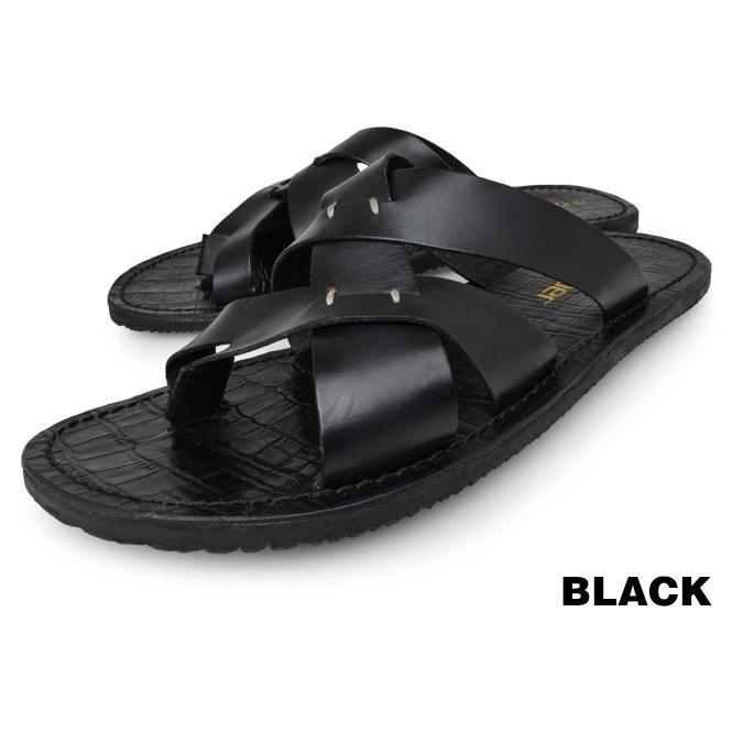 レザーサンダル メンズ 本革 履きやすい 黒 茶色 夏 おしゃれ ブランド On 610 Longpshoe 通販 Yahoo ショッピング