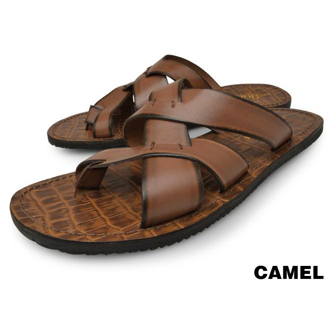 レザーサンダル メンズ 本革 履きやすい 黒 茶色 夏 おしゃれ ブランド On 610 Longpshoe 通販 Yahoo ショッピング