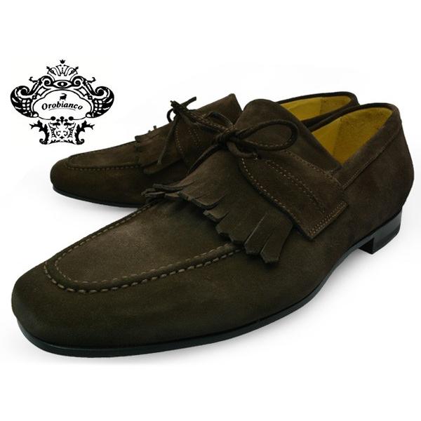 Orobianco Verona オロビアンコ ベローナ 靴 おしゃれ メンズ ローファー モカシン キルト タッセル スエード ブラウン 茶色 革靴 超激得sale